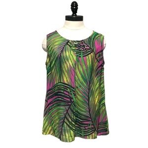 WORTHINGTON Vibrant Multicolor Sleeveless Blouse - Size L‎